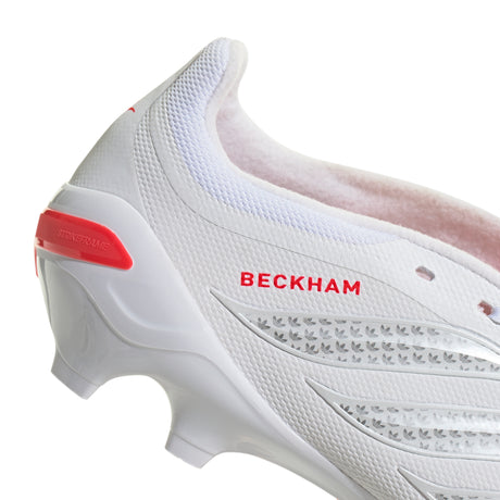 adidas Predator League Fold-Over Tongue FG Firm Ground Men's Soccer Cleats - White/Silver/Red