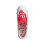 adidas Predator League Fold-Over Tongue Firm Ground Youth Soccer Cleats - White/Silver/Red