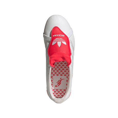 adidas Predator League Fold-Over Tongue Firm Ground Youth Soccer Cleats - White/Silver/Red