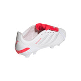 adidas Predator League Fold-Over Tongue Firm Ground Youth Soccer Cleats - White/Silver/Red