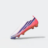 adidas F50 Hyperfast Elite Laceless Firm Ground Men's Soccer Cleats - White/Purple
