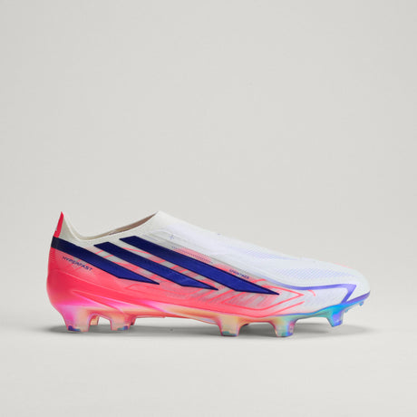 adidas F50 Hyperfast Elite Laceless Firm Ground Men's Soccer Cleats - White/Purple