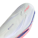 adidas F50 Hyperfast Elite Laceless Firm Ground Men's Soccer Cleats - White/Purple