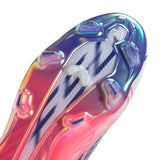 adidas F50 Hyperfast Elite Laceless Firm Ground Men's Soccer Cleats - White/Purple