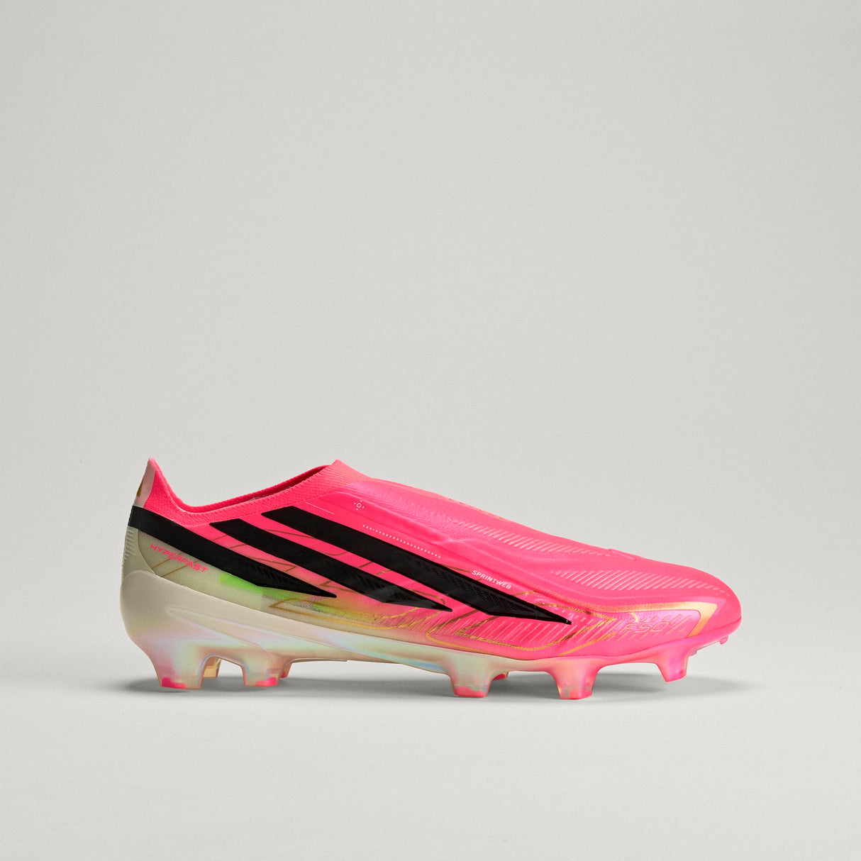 adidas F50 Hyperfast Elite Laceless Firm Ground Men's Soccer Cleats - Turquesa/Black/Gold