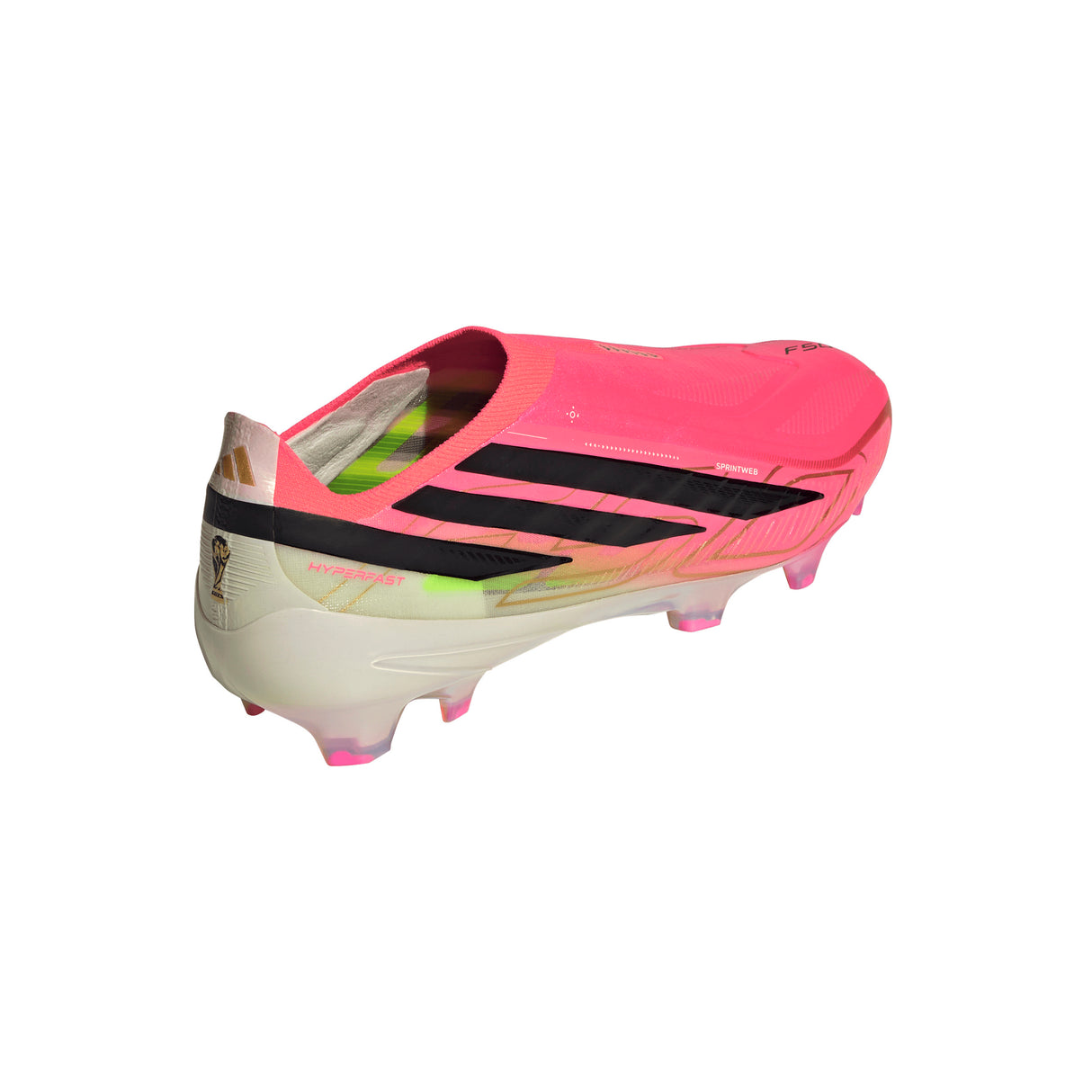 adidas F50 Hyperfast Elite Laceless Firm Ground Men's Soccer Cleats - Turquesa/Black/Gold