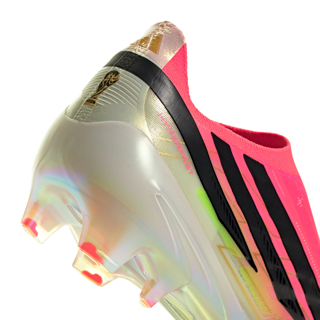 adidas F50 Hyperfast Elite Laceless Firm Ground Men's Soccer Cleats - Turquesa/Black/Gold