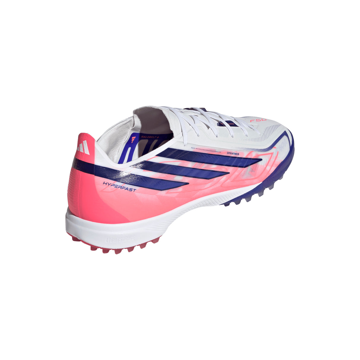 adidas F50 Hyperfast Pro Turf Men's Soccer Cleats - White/Purple