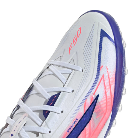 adidas F50 Hyperfast Pro Turf Men's Soccer Cleats - White/Purple
