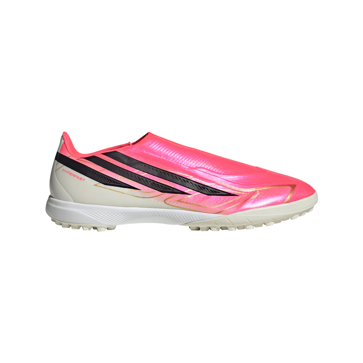 adidas F50 Hyperfast League Laceless Turf  Men's Soccer Cleats - Turquesa/Black/Gold