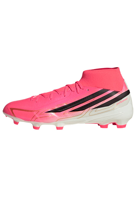Tacos de Fútbol adidas F50 Hyperfast League para Hombre Terreno Firme - Turquesa/Negro/Dorado