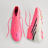 Tacos de Fútbol adidas F50 Hyperfast League para Hombre Terreno Firme - Turquesa/Negro/Dorado