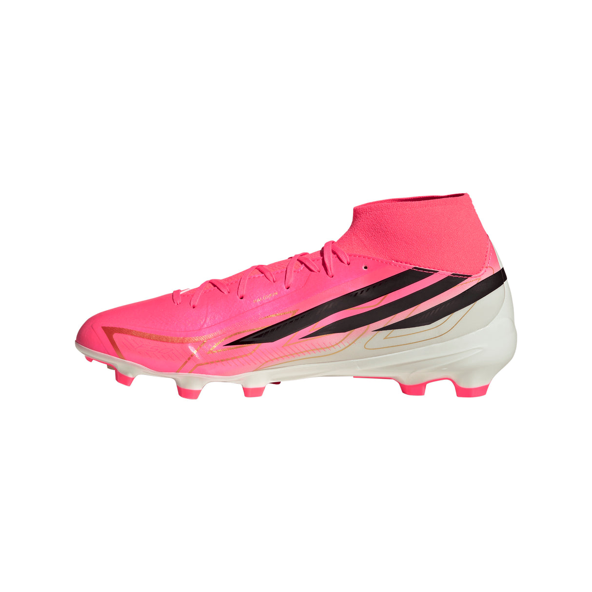 Tacos de Fútbol adidas F50 Hyperfast League para Hombre Terreno Firme - Turquesa/Negro/Dorado