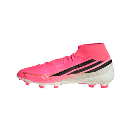 Tacos de Fútbol adidas F50 Hyperfast League para Hombre Terreno Firme - Turquesa/Negro/Dorado