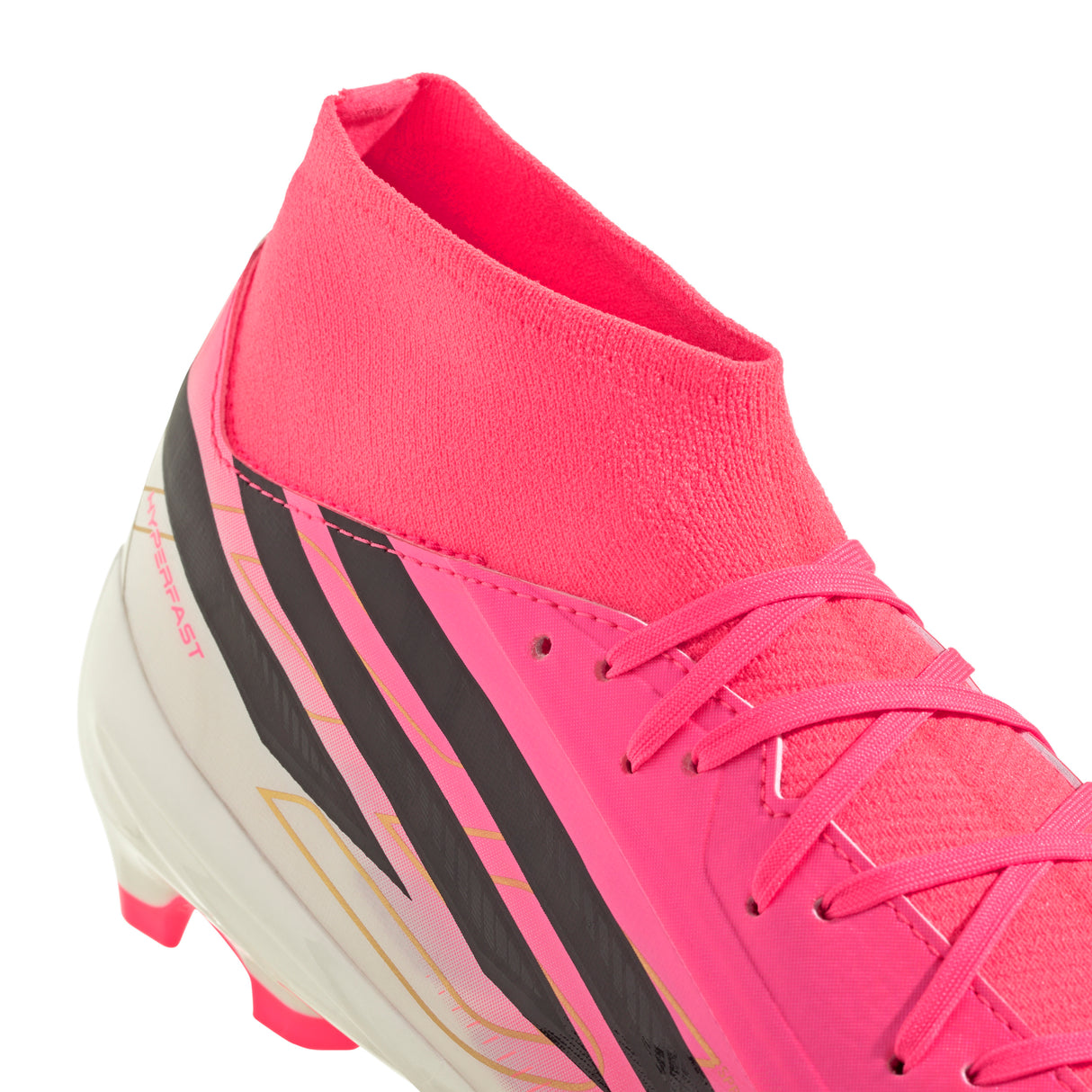 Tacos de Fútbol adidas F50 Hyperfast League para Hombre Terreno Firme - Turquesa/Negro/Dorado