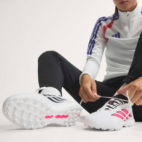 adidas Predator League Turf Men's Soccer Cleats - White/Black