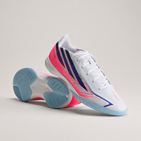 adidas F50 Hyperfast League Indoor Men's Soccer Shoes - White/Purple