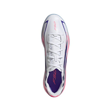 adidas F50 Hyperfast League Indoor Men's Soccer Shoes - White/Purple
