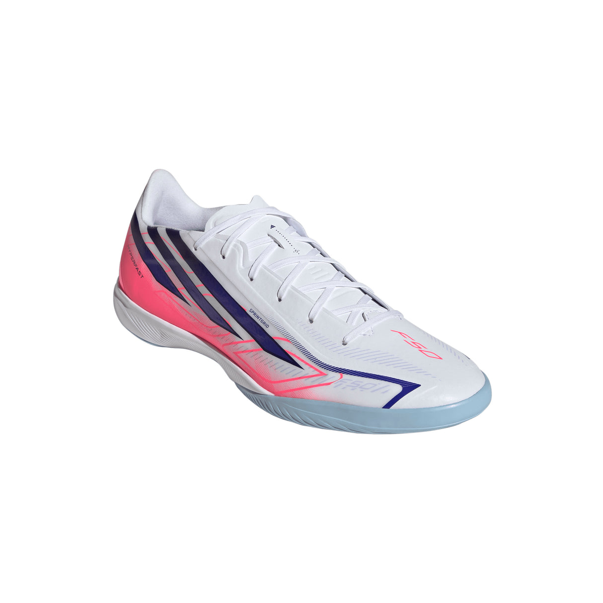 adidas F50 Hyperfast League Indoor Men's Soccer Shoes - White/Purple