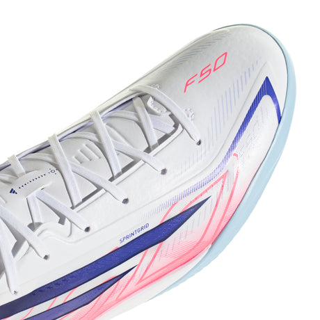 adidas F50 Hyperfast League Indoor Men's Soccer Shoes - White/Purple