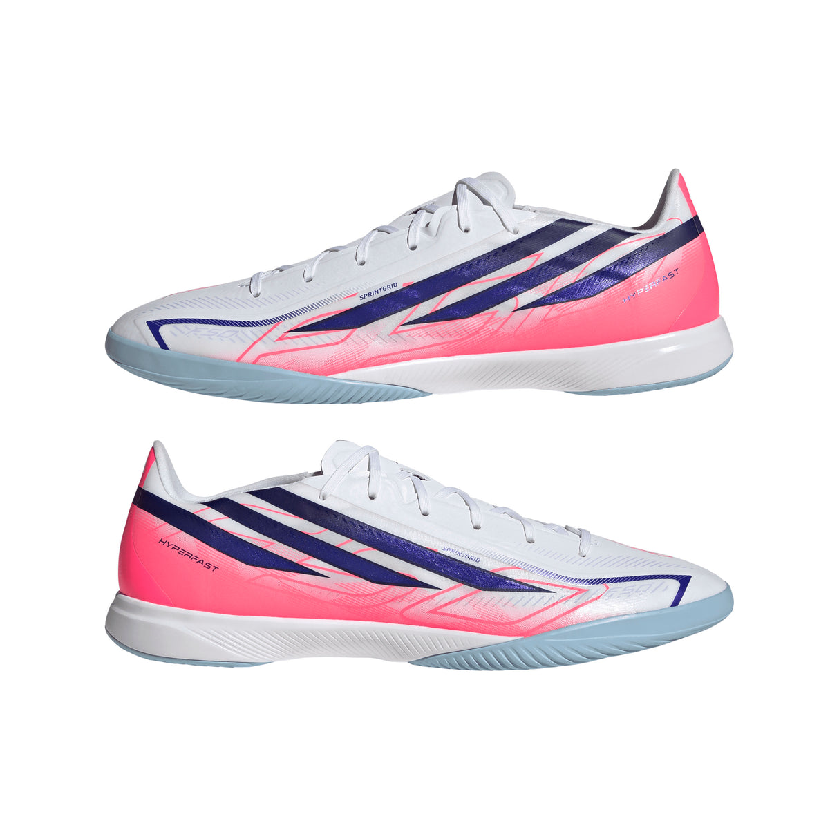 adidas F50 Hyperfast League Indoor Men's Soccer Shoes - White/Purple