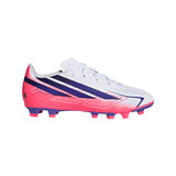 adidas F50 Hyperfast Club Firm Ground / Multi Ground Youth Soccer Cleats - White/Purple