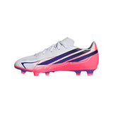 adidas F50 Hyperfast Club Firm Ground / Multi Ground Youth Soccer Cleats - White/Purple