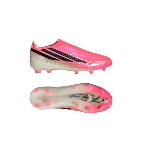 adidas F50 Hyperfast Elite Laceless Firm Ground Youth Soccer Cleats - Turquesa/Black/Gold