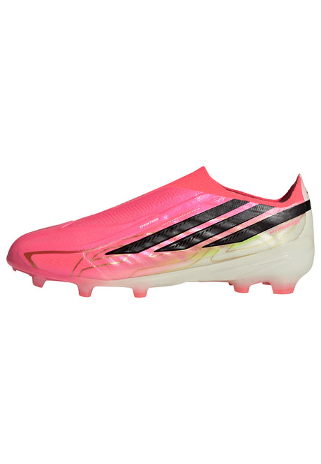 adidas F50 Hyperfast Elite Laceless Firm Ground Youth Soccer Cleats - Turquesa/Black/Gold