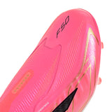 adidas F50 Hyperfast Elite Laceless Firm Ground Youth Soccer Cleats - Turquesa/Black/Gold