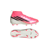 adidas F50 Hyperfast League Mid Firm Ground Youth Soccer Cleats -Turquesa/Black/Gold