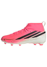 adidas F50 Hyperfast League Mid Firm Ground Youth Soccer Cleats -Turquesa/Black/Gold