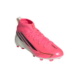 adidas F50 Hyperfast League Mid Firm Ground Youth Soccer Cleats -Turquesa/Black/Gold