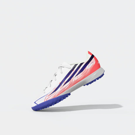 adidas F50 Hyperfast League Turf Youth Soccer Cleats - White/Purple