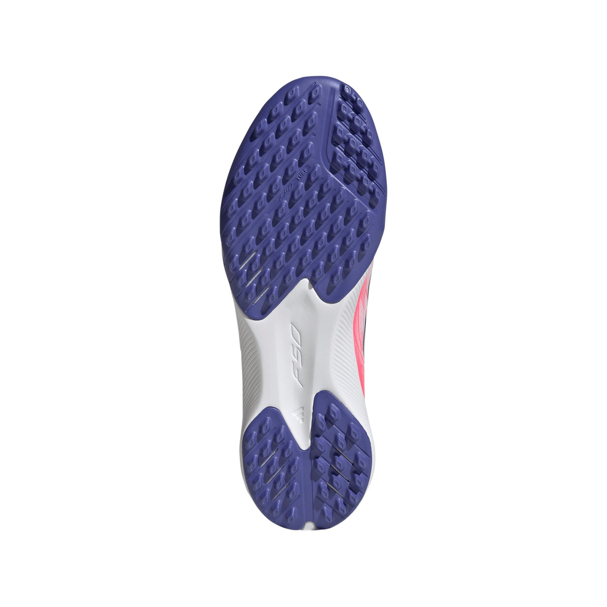 adidas F50 Hyperfast League Turf Youth Soccer Cleats - White/Purple