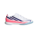 adidas F50 Hyperfast League Indoor Youth Soccer Shoes - White/Purple