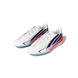 adidas F50 Hyperfast Club Indoor Youth Soccer Shoes - White/Purple