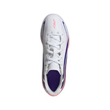 adidas F50 Hyperfast Club Indoor Youth Soccer Shoes - White/Purple