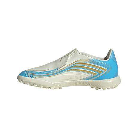 adidas F50 Messi League Laceless TF Turf Youth Soccer Cleats - Blue