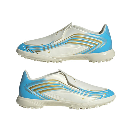 adidas F50 Messi League Laceless TF Turf Youth Soccer Cleats - Blue