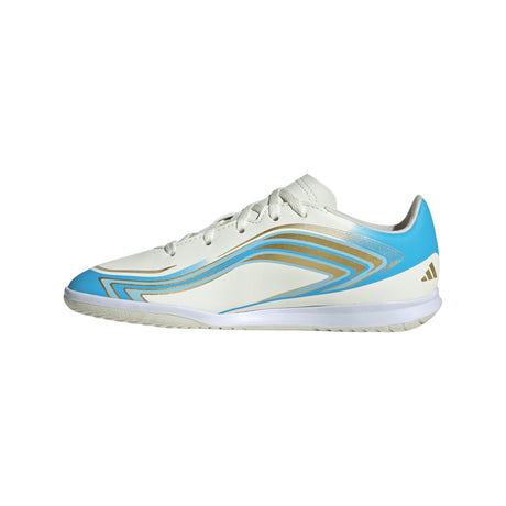 Zapatillas de fútbol sala Adidas F50 Messi Club IN para jóvenes - Azul