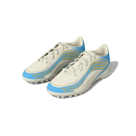 adidas F50 Messi Club Turf Youth Soccer Cleats - Ivory