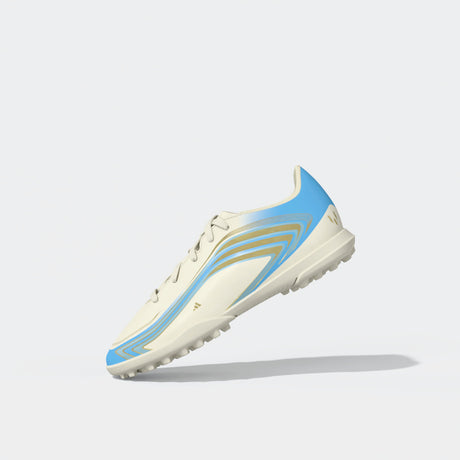 adidas F50 Messi Club Turf Youth Soccer Cleats - Ivory