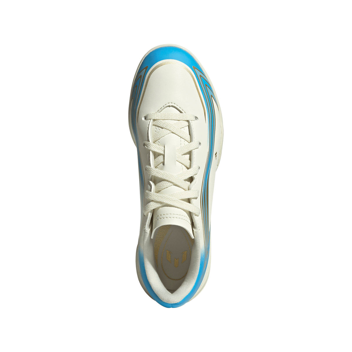 adidas F50 Messi Club Turf Youth Soccer Cleats - Ivory