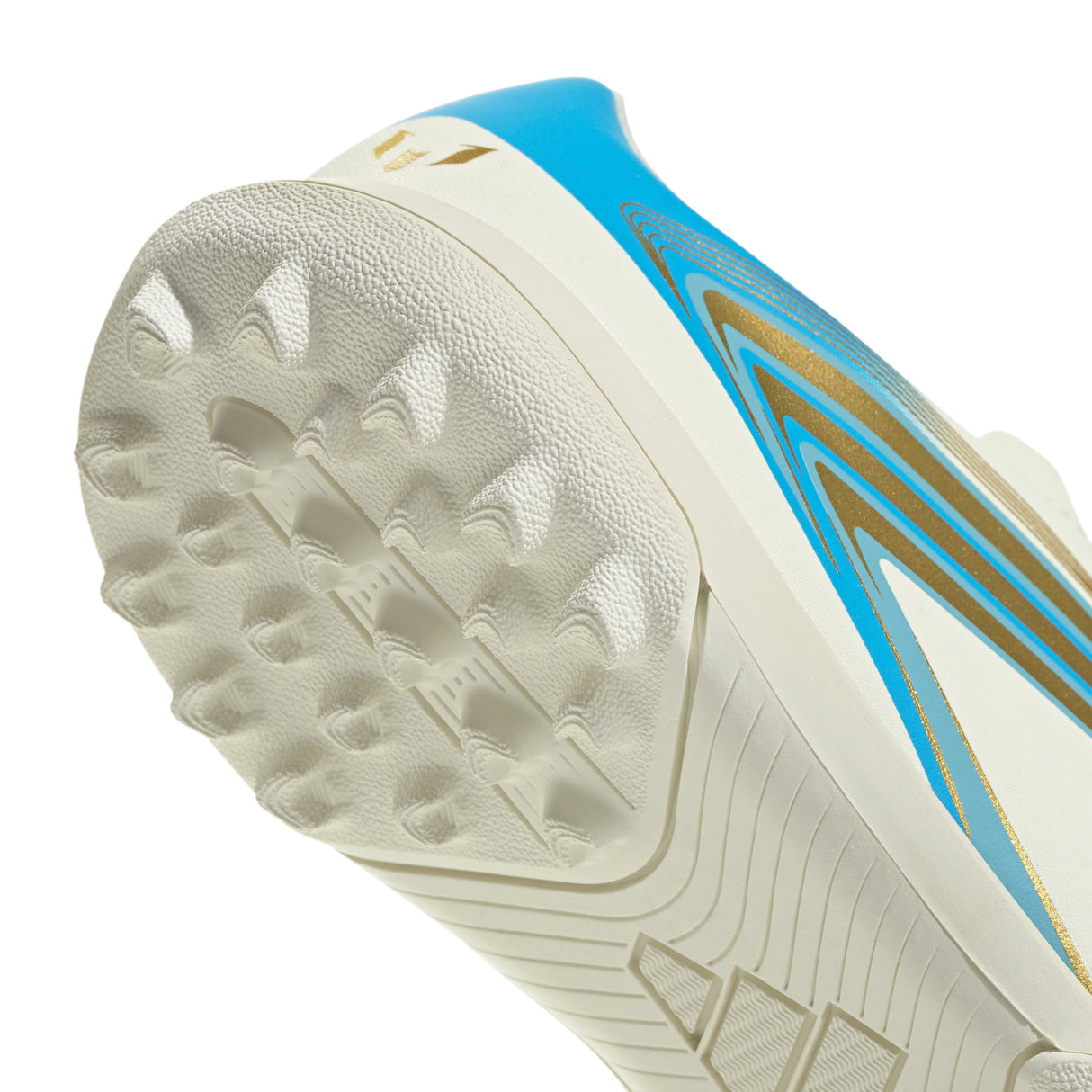 adidas F50 Messi Club Turf Youth Soccer Cleats - Ivory