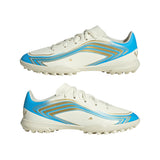 adidas F50 Messi Club Turf Youth Soccer Cleats - Ivory
