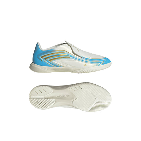 adidas F50 Messi League Laceless IN Indoor Youth Soccer Shoes - Blue