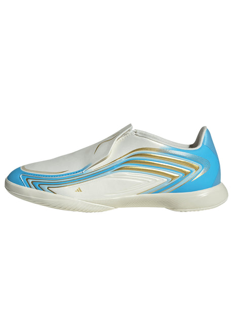 adidas F50 Messi League Laceless IN Indoor Youth Soccer Shoes - Blue
