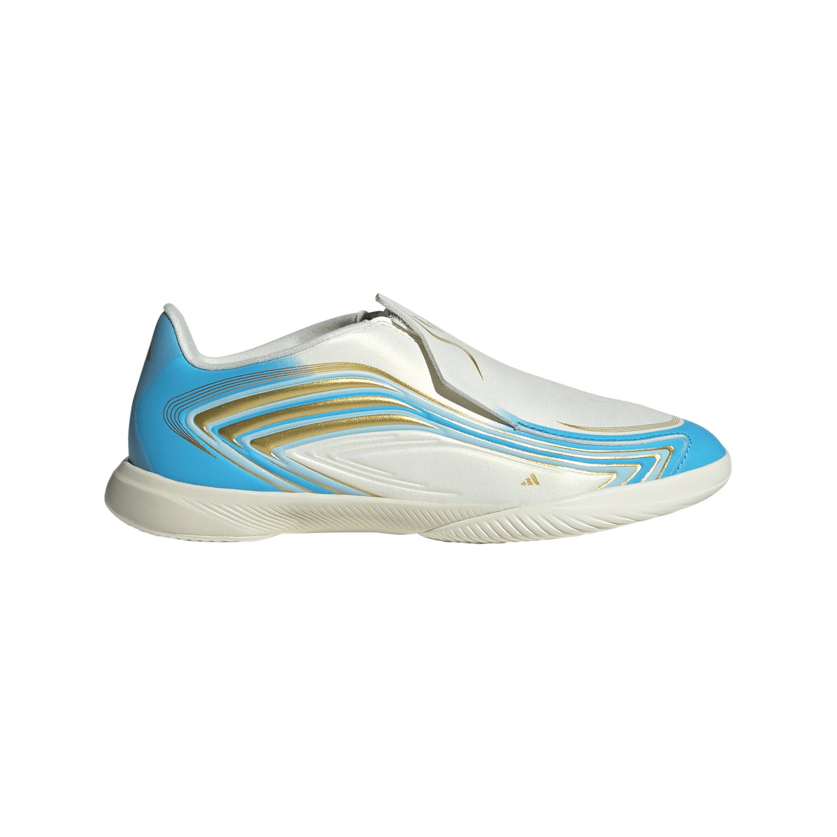 adidas F50 Messi League Laceless IN Indoor Youth Soccer Shoes - Blue