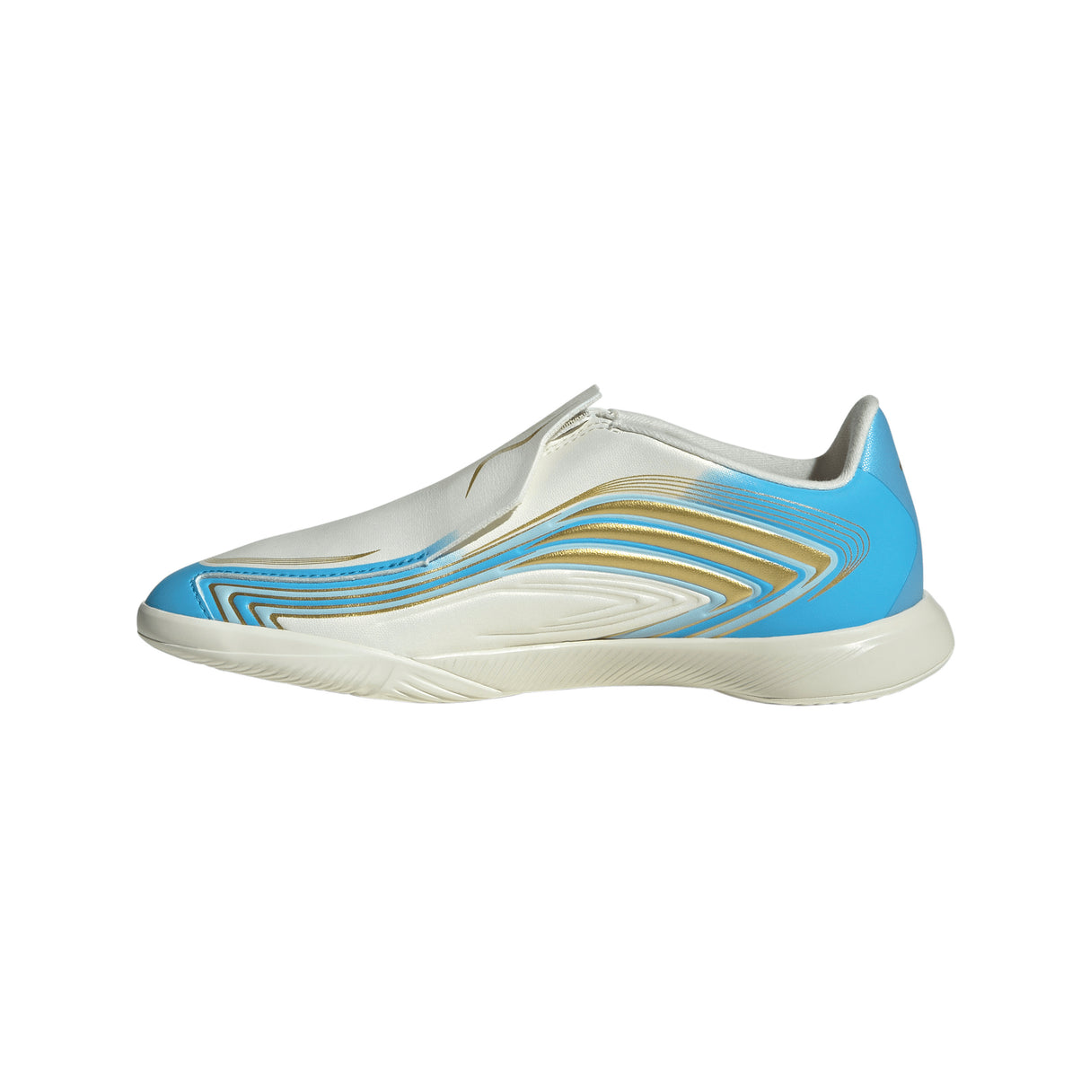 adidas F50 Messi League Laceless IN Indoor Youth Soccer Shoes - Blue